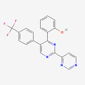 molecular formula C21H13F3N4O B14190916 6-{5-[4-(Trifluoromethyl)phenyl][2,4'-bipyrimidin]-4(3H)-ylidene}cyclohexa-2,4-dien-1-one CAS No. 923594-22-3