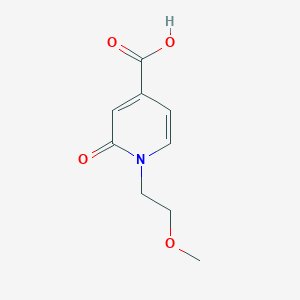 molecular formula C9H11NO4 B1419093 1-(2-Methoxyethyl)-2-oxo-1,2-dihydropyridine-4-carboxylic acid CAS No. 1203543-99-0