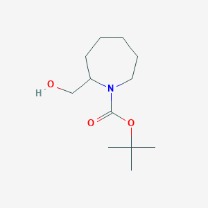 molecular formula C12H23NO3 B1419094 叔丁基2-(羟甲基)氮杂庚烷-1-羧酸酯 CAS No. 889942-60-3