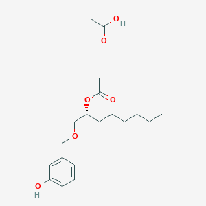 molecular formula C19H30O6 B14190945 acetic acid;[(2R)-1-[(3-hydroxyphenyl)methoxy]octan-2-yl] acetate CAS No. 844437-78-1