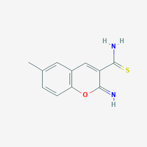 2-Imino-6-methyl-2H-1-benzopyran-3-carbothioamide