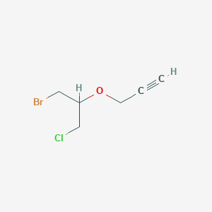 3-[(1-Bromo-3-chloropropan-2-yl)oxy]prop-1-yne