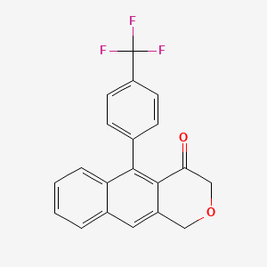 5-[4-(Trifluoromethyl)phenyl]-1H-naphtho[2,3-c]pyran-4(3H)-one