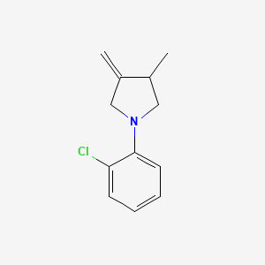 molecular formula C12H14ClN B14190995 1-(2-Chlorophenyl)-3-methyl-4-methylidenepyrrolidine CAS No. 919361-71-0