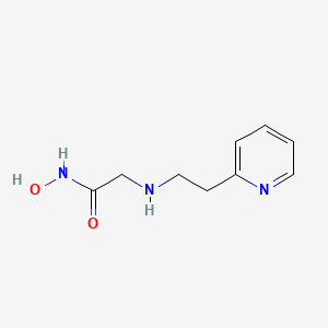 molecular formula C9H13N3O2 B14191033 N-Hydroxy-N~2~-[2-(pyridin-2-yl)ethyl]glycinamide CAS No. 919996-29-5