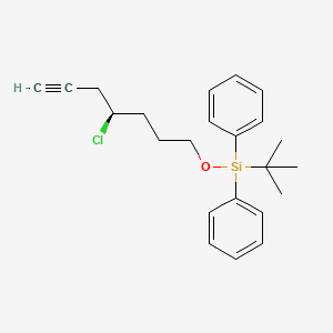molecular formula C23H29ClOSi B1419104 (R)-4-Chloro-7-(tert-butyldiphenylsilyloxy)-1-heptyne CAS No. 1191268-97-9