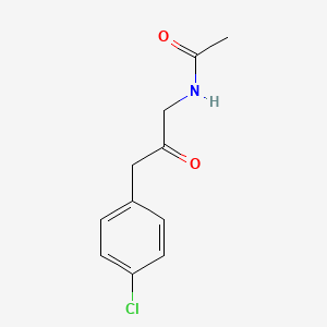 molecular formula C11H12ClNO2 B14191057 N-[3-(4-Chlorophenyl)-2-oxopropyl]acetamide CAS No. 924633-53-4