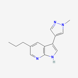 3-(1-Methyl-1H-pyrazol-4-yl)-5-propyl-1H-pyrrolo[2,3-b]pyridine