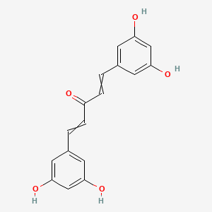 molecular formula C17H14O5 B14191121 1,5-Bis(3,5-dihydroxyphenyl)penta-1,4-dien-3-one CAS No. 917813-64-0