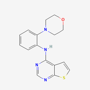 molecular formula C16H16N4OS B14191149 N-[2-(Morpholin-4-yl)phenyl]thieno[2,3-d]pyrimidin-4-amine CAS No. 917909-01-4