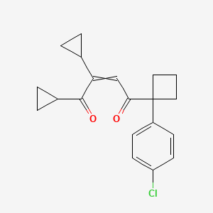 4-[1-(4-Chlorophenyl)cyclobutyl]-1,2-dicyclopropylbut-2-ene-1,4-dione