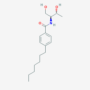 molecular formula C18H29NO3 B14191170 N-[(2S,3R)-1,3-dihydroxybutan-2-yl]-4-heptylbenzamide CAS No. 920277-24-3