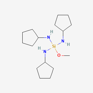 N,N',N''-Tricyclopentyl-1-methoxysilanetriamine