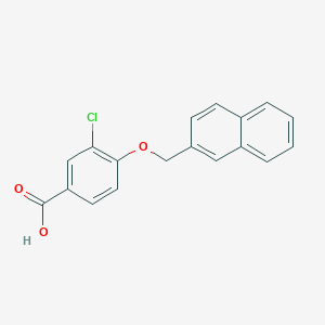 molecular formula C18H13ClO3 B14191183 Benzoic acid, 3-chloro-4-(2-naphthalenylmethoxy)- CAS No. 833484-98-3