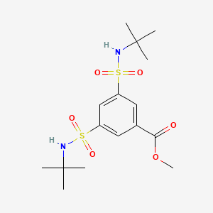 molecular formula C16H26N2O6S2 B14191185 Methyl 3,5-bis(tert-butylsulfamoyl)benzoate CAS No. 918810-49-8