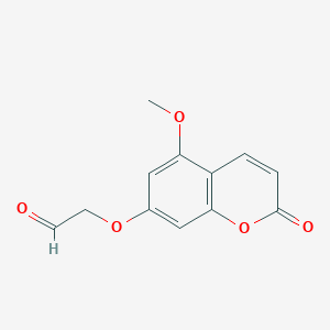 [(5-Methoxy-2-oxo-2H-1-benzopyran-7-yl)oxy]acetaldehyde