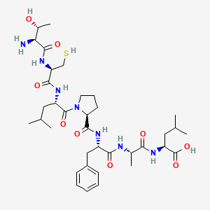 L-Threonyl-L-cysteinyl-L-leucyl-L-prolyl-L-phenylalanyl-L-alanyl-L-leucine