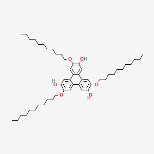 molecular formula C51H78O6 B14191207 3,7,11-Tris(undecyloxy)triphenylene-2,6,10-triol CAS No. 921938-35-4