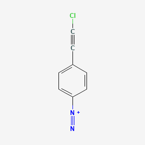 molecular formula C8H4ClN2+ B14191218 4-(Chloroethynyl)benzene-1-diazonium CAS No. 919791-65-4