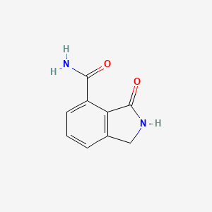 molecular formula C9H8N2O2 B1419123 3-氧代异吲哚啉-4-甲酰胺 CAS No. 935269-26-4