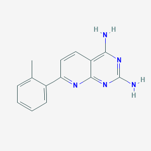 7-(2-Methylphenyl)pyrido[2,3-d]pyrimidine-2,4-diamine