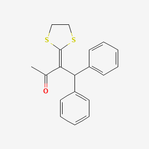 3-(1,3-Dithiolan-2-ylidene)-4,4-diphenylbutan-2-one