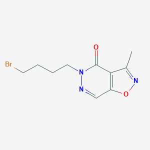 molecular formula C10H12BrN3O2 B14191318 5-(4-Bromobutyl)-3-methyl[1,2]oxazolo[4,5-d]pyridazin-4(5H)-one CAS No. 923569-64-6