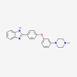 molecular formula C24H24N4O B14191325 2-{4-[3-(4-Methylpiperazin-1-yl)phenoxy]phenyl}-1H-benzimidazole CAS No. 919088-48-5