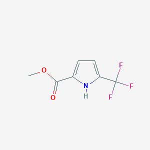 molecular formula C7H6F3NO2 B1419133 5-(三氟甲基)-1H-吡咯-2-甲酸甲酯 CAS No. 952182-25-1