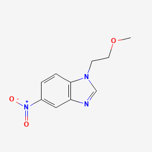 molecular formula C10H11N3O3 B14191331 1-(2-Methoxyethyl)-5-nitro-1H-benzimidazole CAS No. 850734-90-6