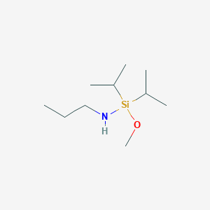 molecular formula C10H25NOSi B14191336 1-Methoxy-1,1-di(propan-2-yl)-N-propylsilanamine CAS No. 923561-01-7