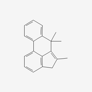 molecular formula C19H18 B14191343 5,6,6-Trimethyl-4,6-dihydroacephenanthrylene CAS No. 923057-77-6