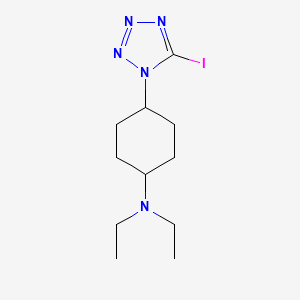 N,N-Diethyl-4-(5-iodo-1H-tetrazol-1-yl)cyclohexan-1-amine