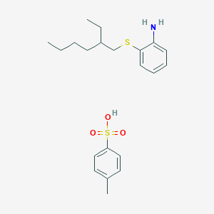 molecular formula C21H31NO3S2 B14191353 2-(2-Ethylhexylsulfanyl)aniline;4-methylbenzenesulfonic acid CAS No. 849623-27-4