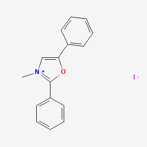 molecular formula C16H14INO B14191365 3-Methyl-2,5-diphenyl-1,3-oxazol-3-ium iodide CAS No. 851014-73-8