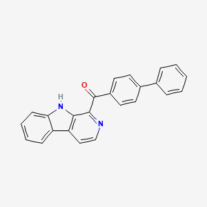 molecular formula C24H16N2O B14191368 ([1,1'-Biphenyl]-4-yl)(9H-beta-carbolin-1-yl)methanone CAS No. 922525-65-3