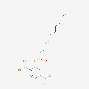 S-[2,5-Bis(dibromomethyl)phenyl] dodecanethioate