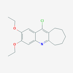 molecular formula C18H22ClNO2 B14191374 11-Chloro-2,3-diethoxy-7,8,9,10-tetrahydro-6H-cyclohepta[b]quinoline CAS No. 914931-00-3