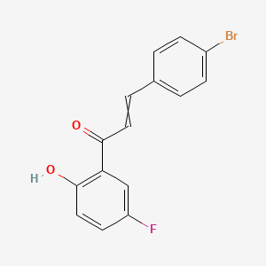 molecular formula C15H10BrFO2 B14191384 3-(4-Bromophenyl)-1-(5-fluoro-2-hydroxyphenyl)prop-2-en-1-one CAS No. 850799-79-0