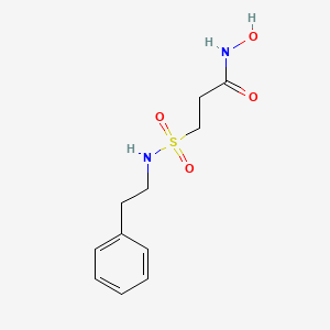 molecular formula C11H16N2O4S B14191431 N-Hydroxy-3-[(2-phenylethyl)sulfamoyl]propanamide CAS No. 919996-83-1