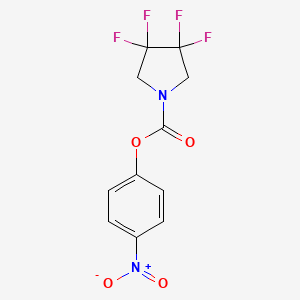 molecular formula C11H8F4N2O4 B14191443 4-Nitrophenyl 3,3,4,4-tetrafluoropyrrolidine-1-carboxylate CAS No. 920966-49-0