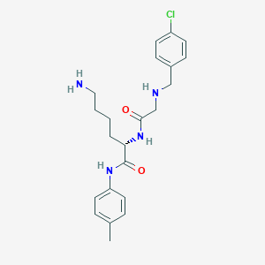 molecular formula C22H29ClN4O2 B14191450 N-[(4-Chlorophenyl)methyl]glycyl-N-(4-methylphenyl)-L-lysinamide CAS No. 918436-10-9