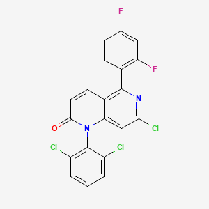 7-Chloro-1-(2,6-dichlorophenyl)-5-(2,4-difluorophenyl)-1,6-naphthyridin-2-one