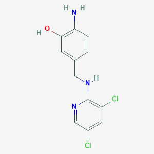 2-Amino-5-{[(3,5-dichloropyridin-2-yl)amino]methyl}phenol