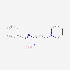 molecular formula C16H21N3O B14191483 5-Phenyl-3-[2-(piperidin-1-yl)ethyl]-6H-1,2,4-oxadiazine CAS No. 851265-87-7