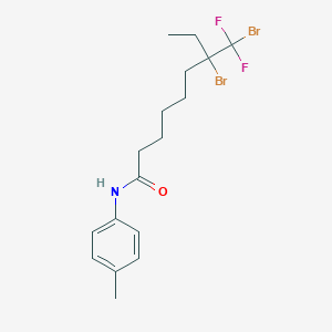 molecular formula C17H23Br2F2NO B14191498 7-Bromo-7-[bromo(difluoro)methyl]-N-(4-methylphenyl)nonanamide CAS No. 926305-08-0