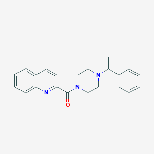 molecular formula C22H23N3O B14191499 [4-(1-Phenylethyl)piperazin-1-yl](quinolin-2-yl)methanone CAS No. 918480-55-4