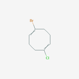 molecular formula C8H10BrCl B14191517 1-Bromo-5-chlorocycloocta-1,5-diene CAS No. 918312-21-7