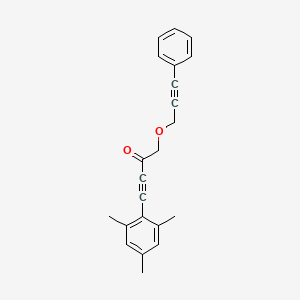 molecular formula C22H20O2 B14191523 1-[(3-Phenylprop-2-yn-1-yl)oxy]-4-(2,4,6-trimethylphenyl)but-3-yn-2-one CAS No. 923026-53-3