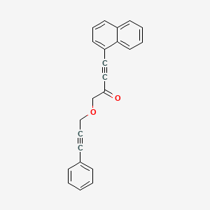 4-(Naphthalen-1-YL)-1-[(3-phenylprop-2-YN-1-YL)oxy]but-3-YN-2-one